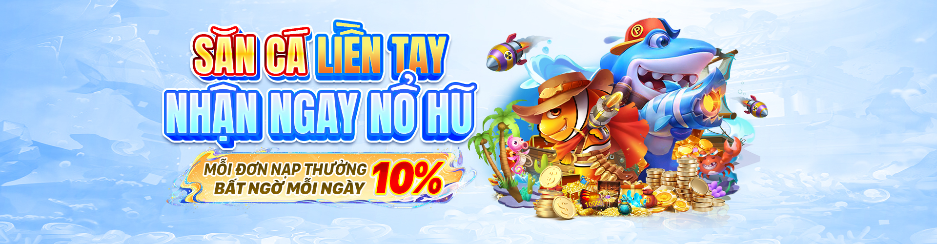 Banner chính về top 10 game bài đổi thưởng uy tín, với các lá bài, chip poker và biểu tượng chiến thắng, nền xanh đậm và vàng